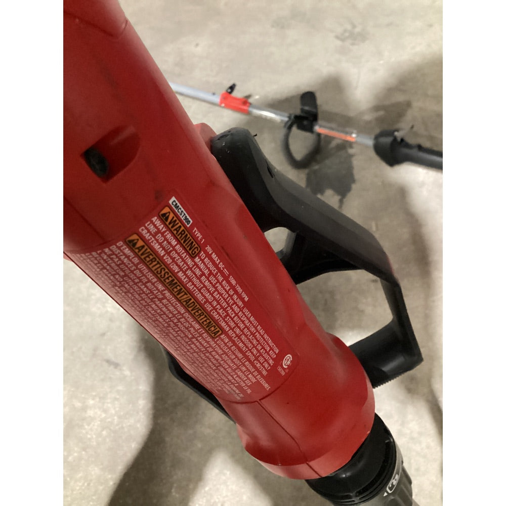 Lot # 1441 CRAFTSMAN Cordless String Trimmer Weed Wacker, Battery-Powered, Red and Black