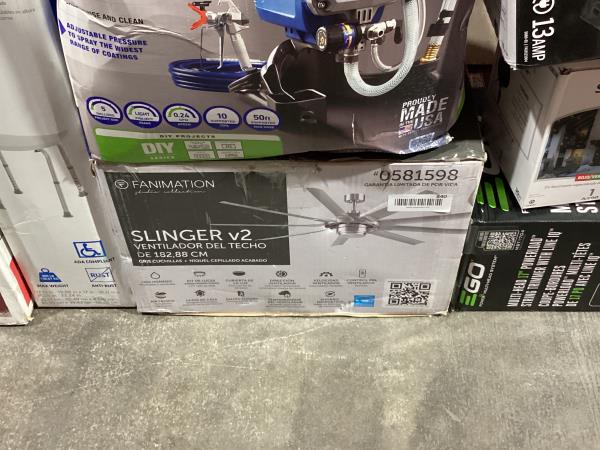 Lot # 840 Fanimation Studio Collection Slinger v2 72-in $320