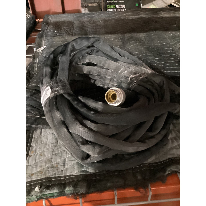 Lot # 1022 Pressure Washer Hose, 3200 PSI, Coiled, Quick-Connect, Black, Durable