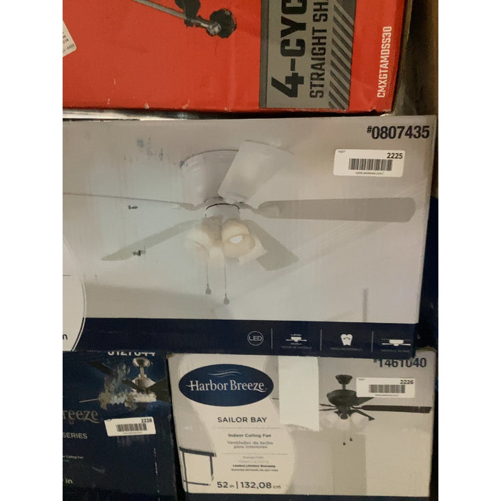 Lot # 2225 Harbor Breeze Ceiling Fan $100.00
