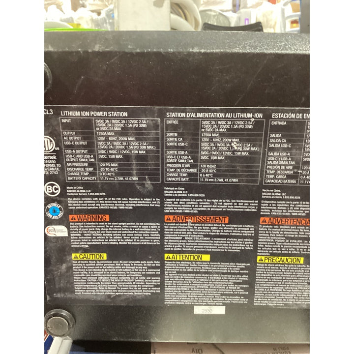 Lot # 91 CAT Lithium Ion Power Station $149.00