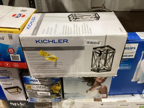 Lot # 433 Kichler Stetton Square Mini Pendant Light $150