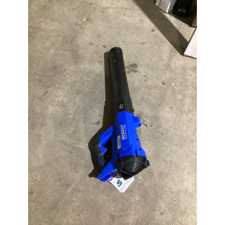 Lot # 1418 Kobalt 24V Brushless Leaf Blower KBL 4024A-03 - Cordless, High-Performance, Blue and Black