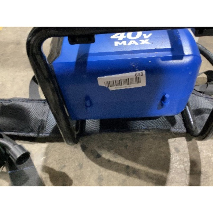 Lot # 633 Used KOBALT 40V MAX Backpack Sprayer $150