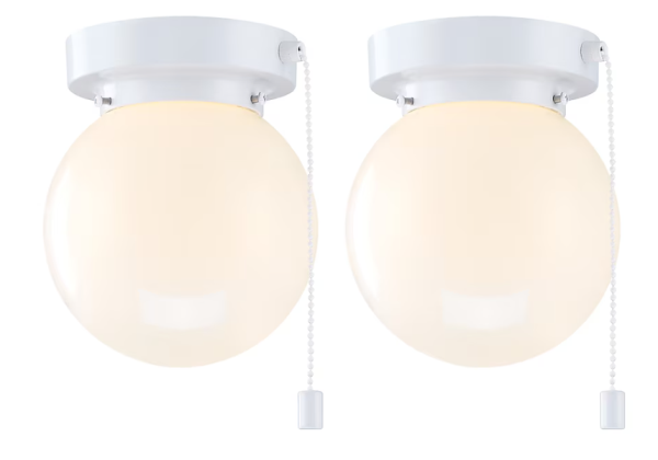 Lot # 1005 Project Source 2 Gloss White Light 5.78"