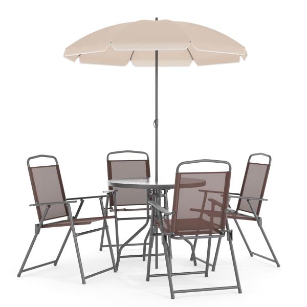 Lot # 1547 Flash Furniture 6-Piece Patio Dining Set $277