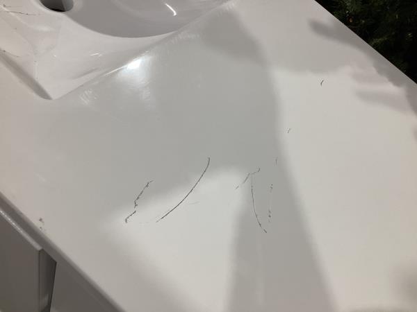 Lot # 2220 allen + roth 36in White Sink Bathroom Vanity $699
