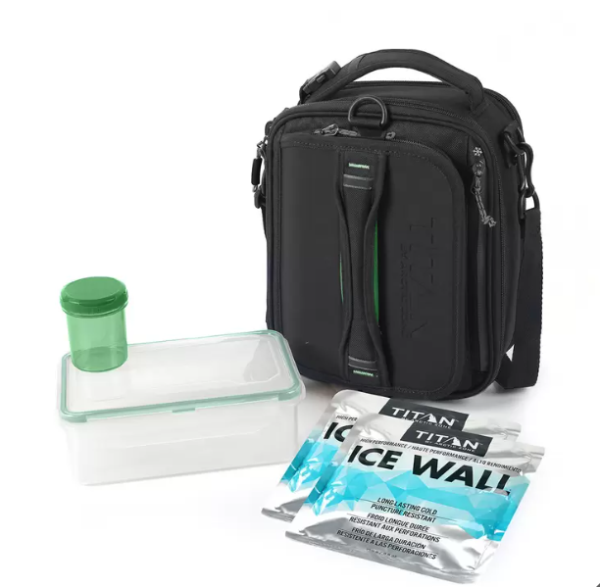 Lot # 483 titan black cooler lunch box $25