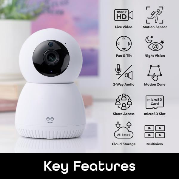 Lot #  Geeni SCOPE WiFi Smart Motion Security Camera $35