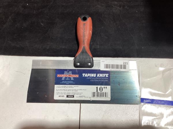 Lot # 221 Drywall & Plastering Taping Knife 10 X 3 1/8 Steel Ii