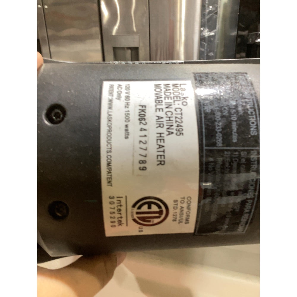 Lot # 2310 Lasko CT22495 Air Heater $35.00