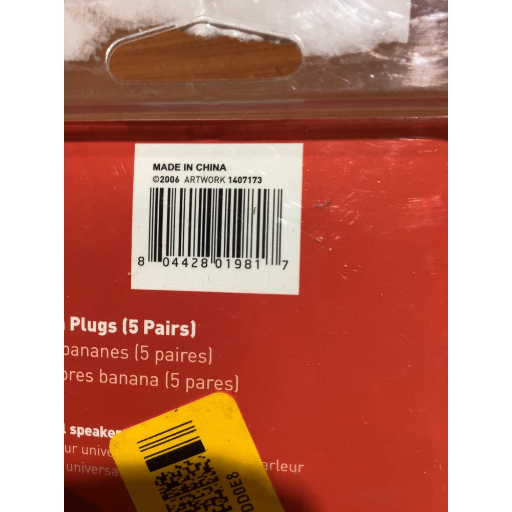 Lot # 1077 on-Q by Legrand Gold Banana Plugs 5 Pairs $18.00
