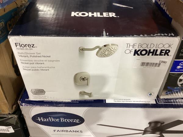 Lot # 1390 Florez Polished Nickel Bath/Shower Faucet $89