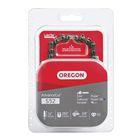 Oregon S52 AdvanceCut Saw Chain for 14" -52 Drive Links (1 Pack)