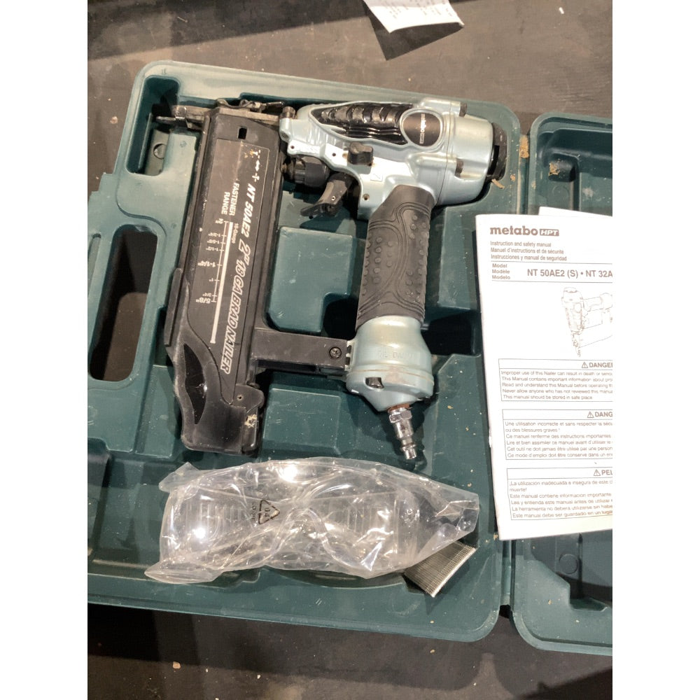 Lot # 1886 Metabo HPT 2-in 18 -Gauge Pneumatic Straight Brad Nailer $109