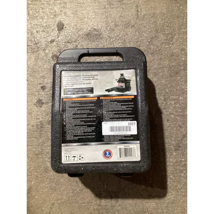 Lot # 1027 TORIN 20 TON Stubby Hydraulic Bottle Jack $55
