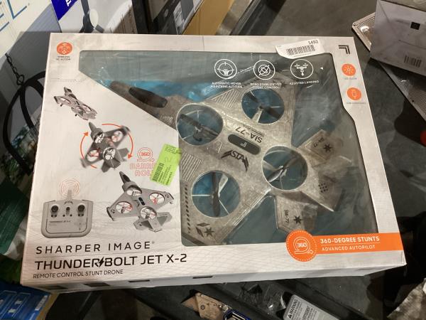 Lot # 1492 Sharper Image Toy RC Jet X-2 Stunt Drone $87