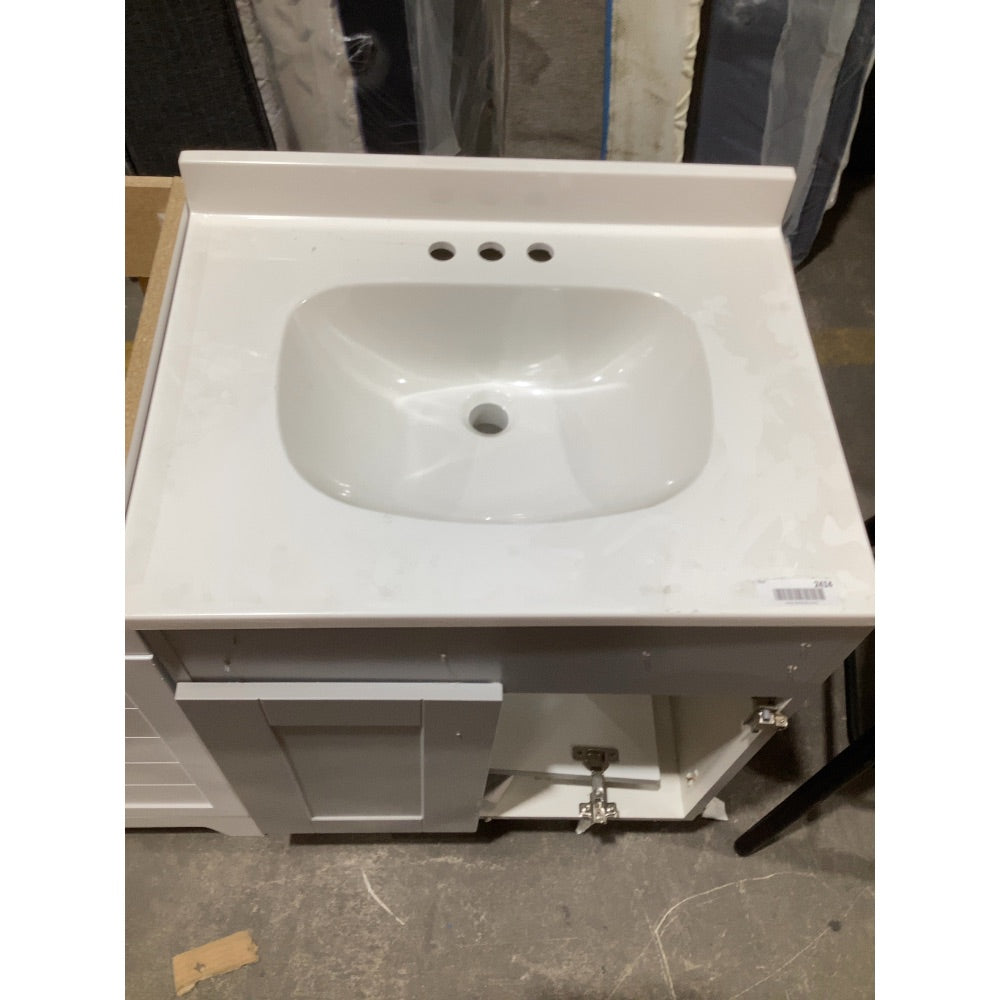 Lot # 2414 Gray Vanity $350