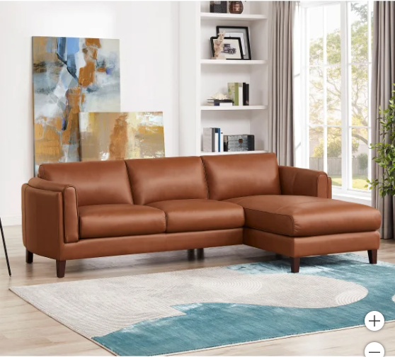 Antilles 2-piece Leather Sectional