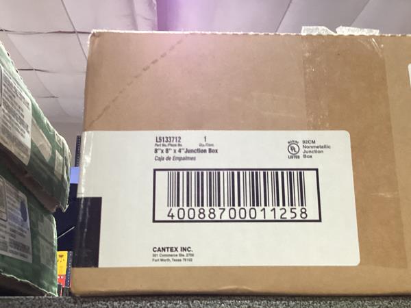 Lot # 2032 CANTEX Gray PVC New work/Old work $39