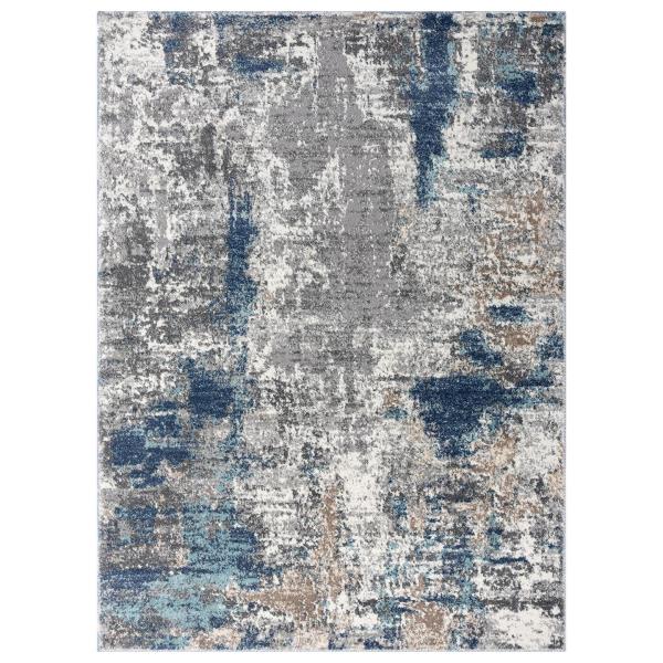 Lot # 1931 LUXE WEAVERS Euston Collection 7679 Blue 6x9 Abstract Area Rug