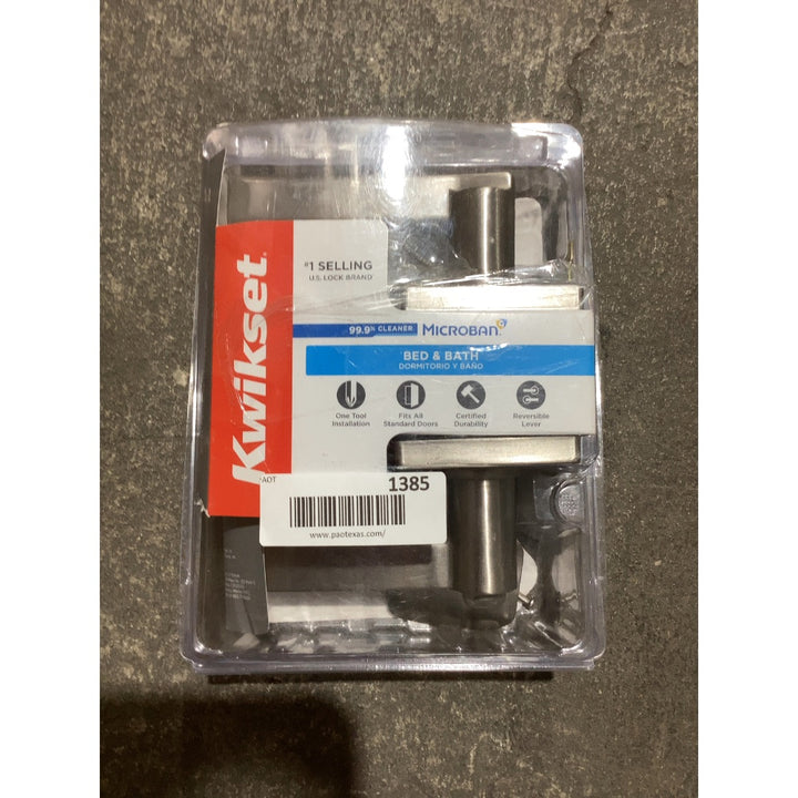 Lot # 1385 Kwikset Casey BedBath Door Knob $25.00