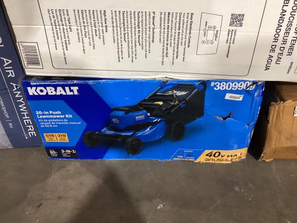Lot # 1831 Kobalt 40-volt Battery Push Lawn Mower $349