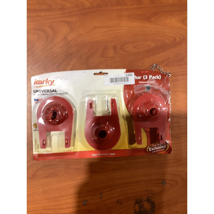 Lot # 1340 Korky Toilet Flapper $298.99