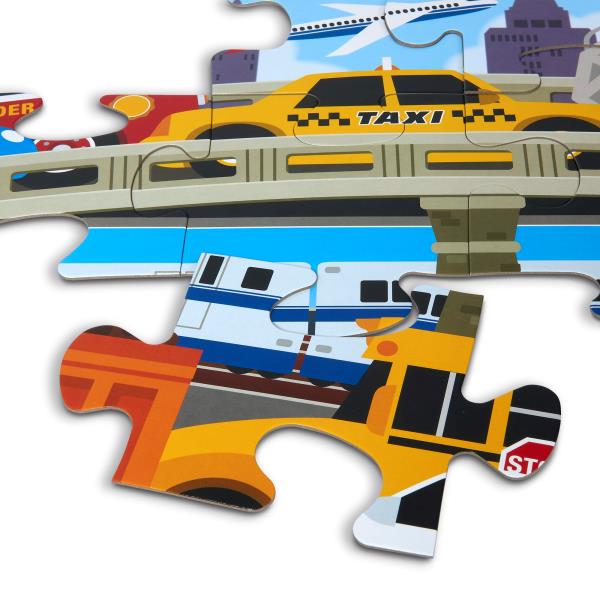 Lot # 468 Melissa & Doug Traffic Jam Jumbo Jigsaw Floor Puzzle (24 pcs, 2 x 3 feet Long) - FSC Certified