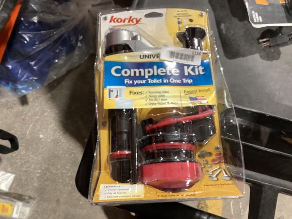 Lot # 1116 Korky Quiet Platinum Toilet Repair Kit $28