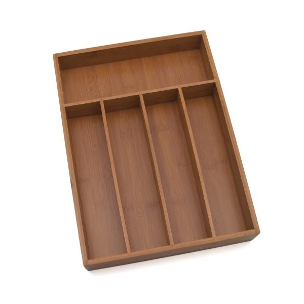 Lot # 169 Lipper International Bamboo Wood Flatware Organizer
