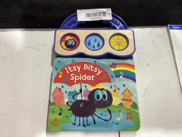 Lot # 49 Itsy Bitsy Spider Children's 3-Button Sound Book