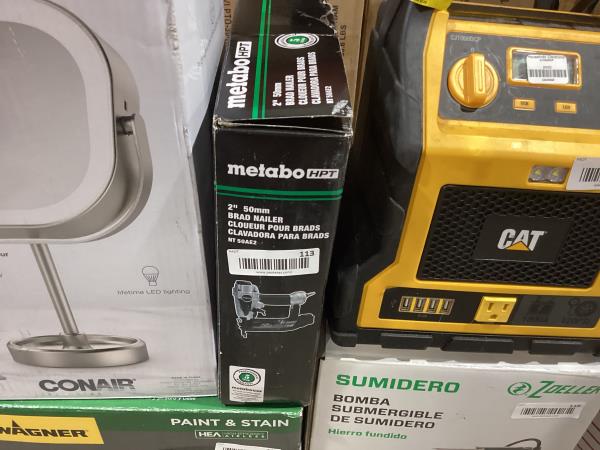 Lot # 113 Metabo HPT 2-Inch 18-Gauge Finish Nailer $99