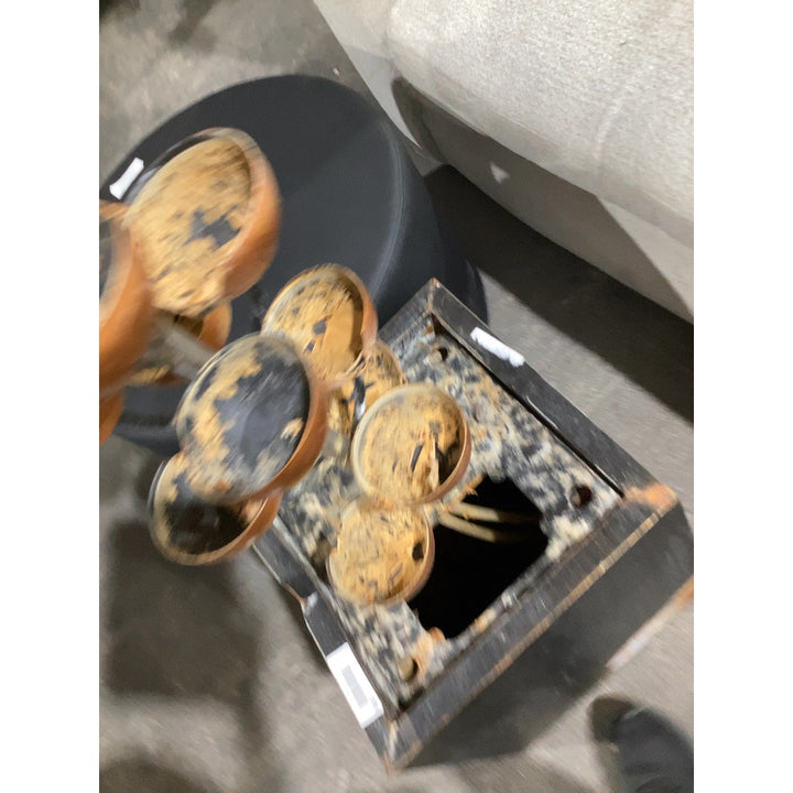 Lot # 2306 Copper  Copper fountain with tiered bowls $150