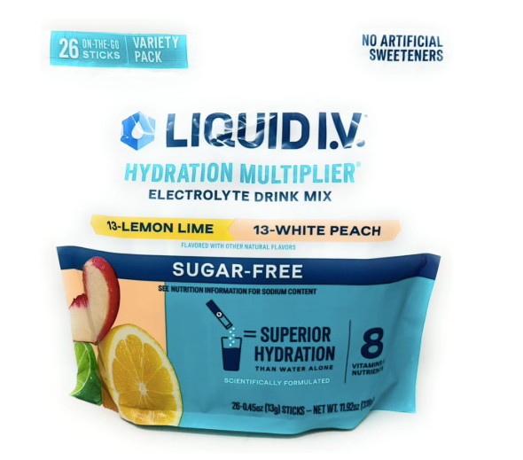 Lot # 1105 Liquid I.V. Multiplier Lemon Lime & White Peach