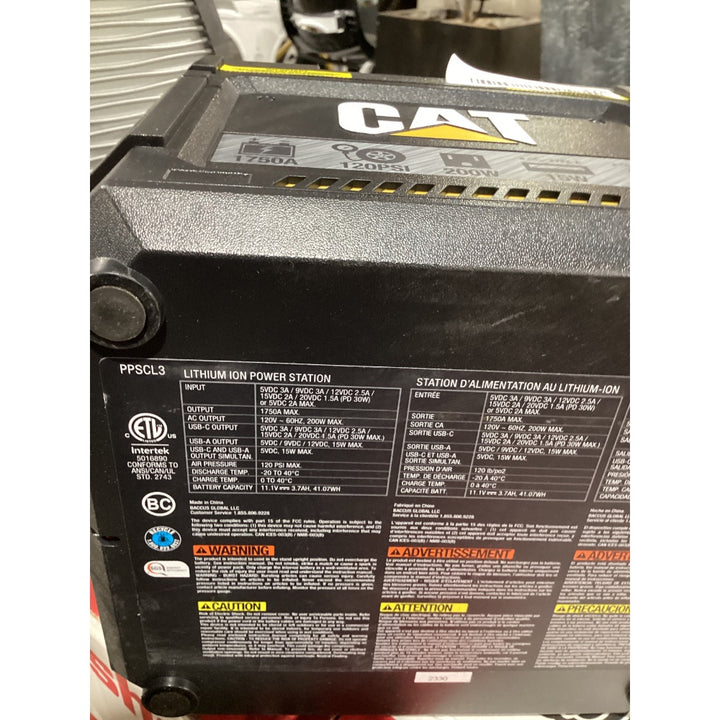 Lot # 378 CAT 1750A Lithium Power Station $123