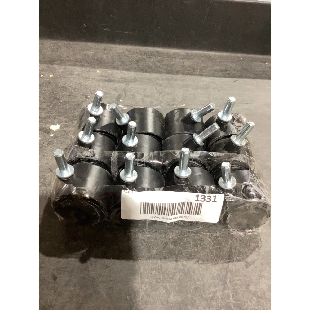 Lot # 1331 Generic Black Casters Set of 12 $25.00