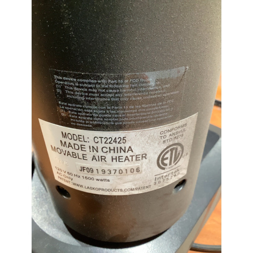 Lot # 150 Lasko Tower Heater $45.00