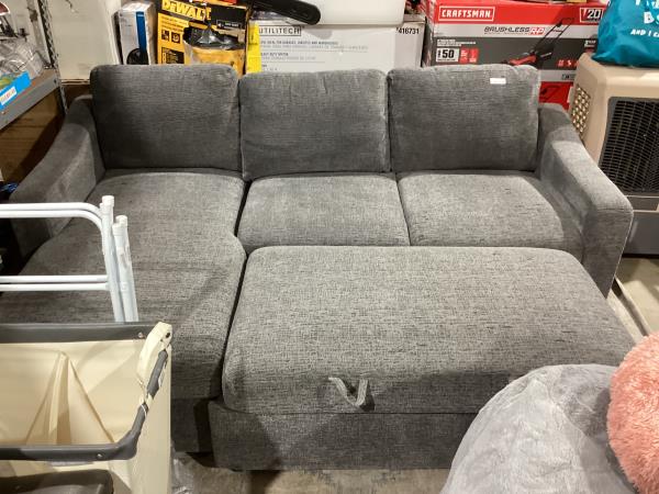 Lot # 4 Coddle Aria Fabric Sleeper Sofa with Storage $1249