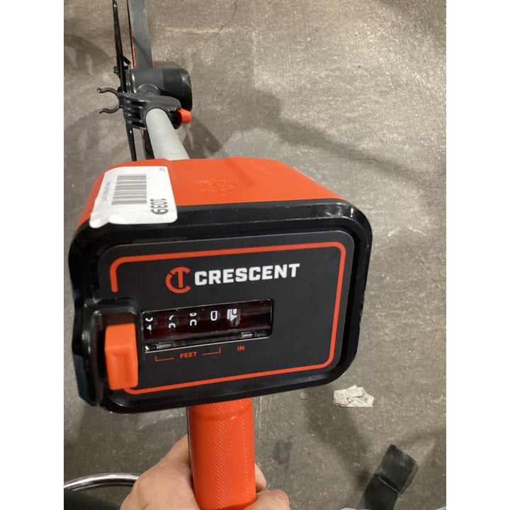 Lot # 1039 Crescent Lufkin 12" Centerline Measuring Wheel - Handle-Mounted Counter, Folding Design, Gear Drive, Lifetime Warranty, Orange/Black