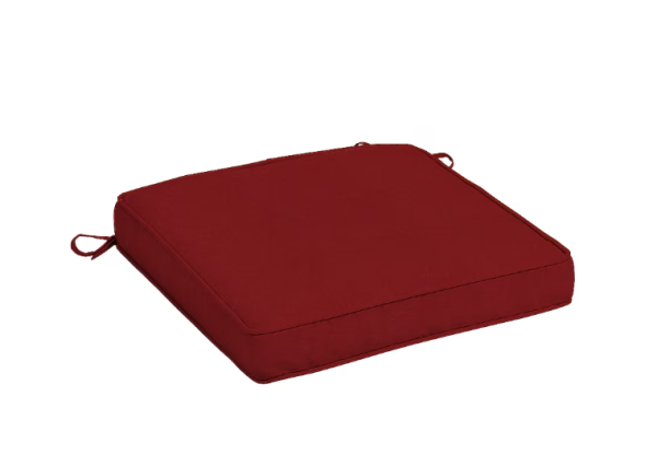 Lot # 1462 allen + roth Red Solid Patio chair cushion $33