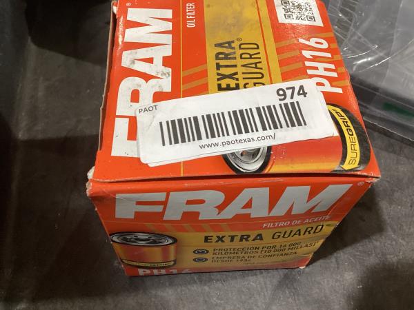 Lot # 974 Fram PH16 Engine Oil Filter $4.94