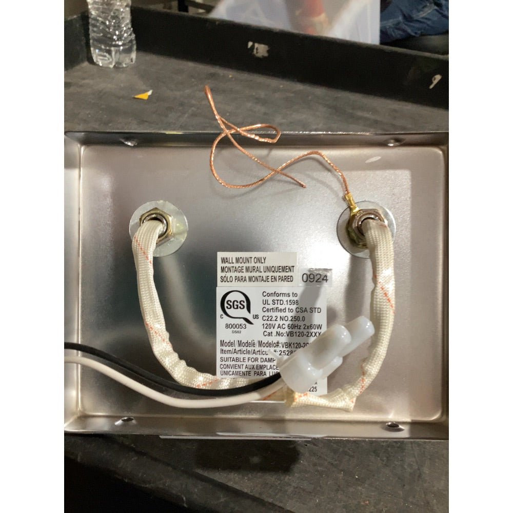 Lot # 922 Chrome Wall Light $45.00