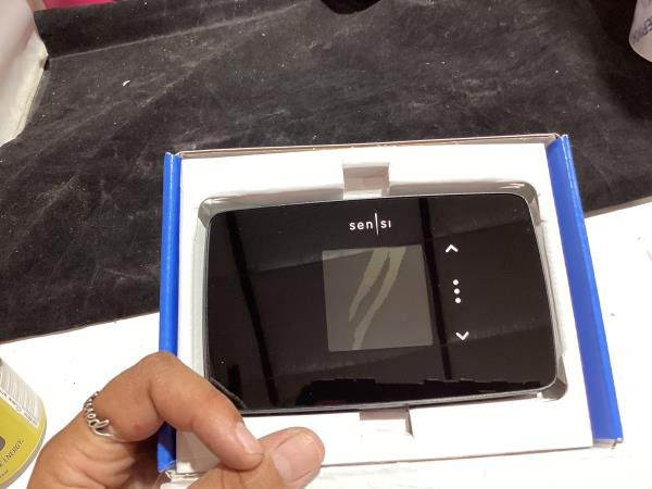 Lot # 220 Emerson Sensi Black Smart Thermostat WiFi $133
