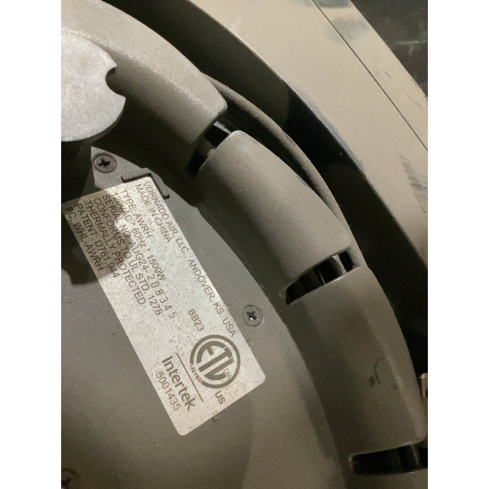 Lot # 2150 Vornado TU664-24 Airwirlh Heater $40