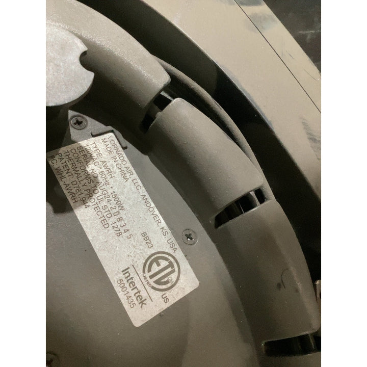 Lot # 2150 Vornado TU664-24 Airwirlh Heater $40