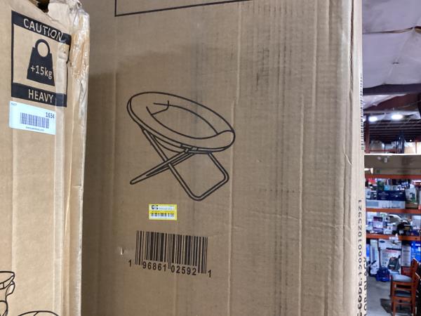 Lot # 1635 L&L Outdoor Portable Folding Toilet Commode $35