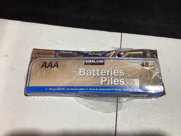 Lot # 219 Kirkland Signature AAA Alkaline Batteries, 48-count