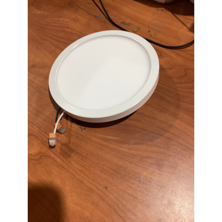 Lot # 1451 White Selectable Color LED Flush Mount Light $25