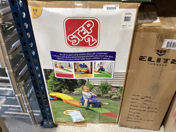 Lot # 1517 Step2 Blue Flash up & Down Roller Coaster Ride-on Toy $140